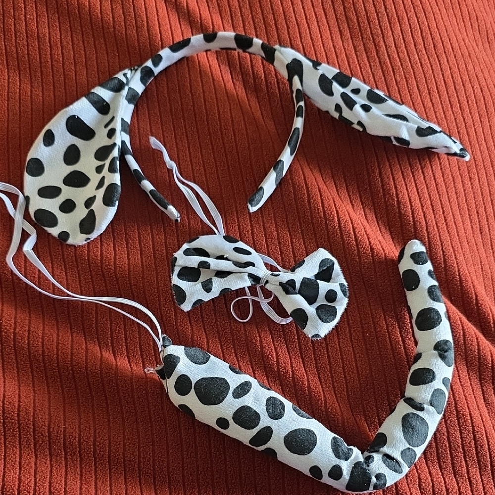 Dalmatian Print Kids Costume Set 3 Piece